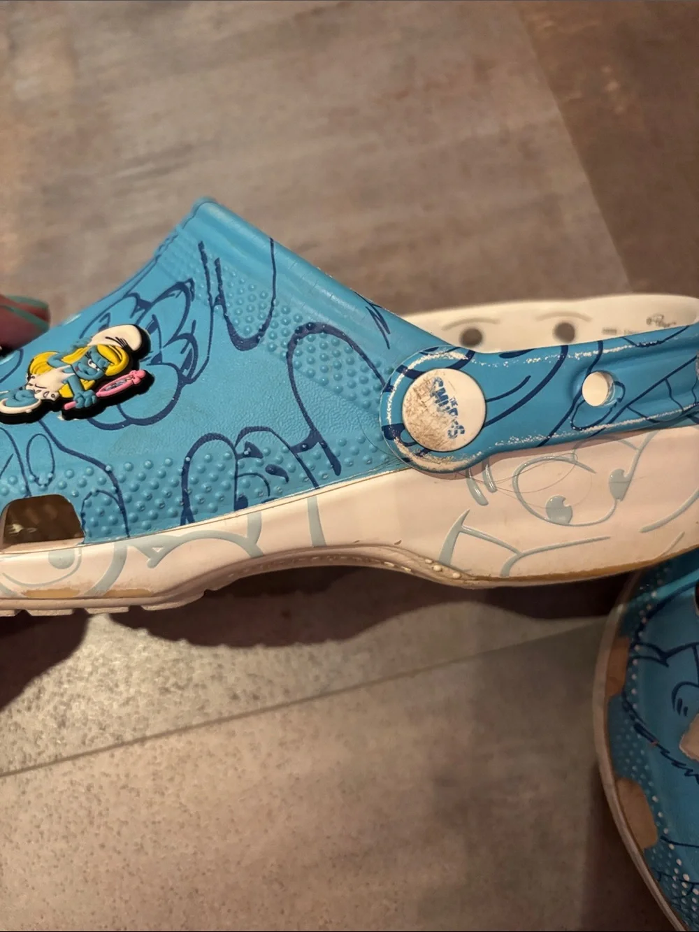 Kids Size J4 Smurf Crocs